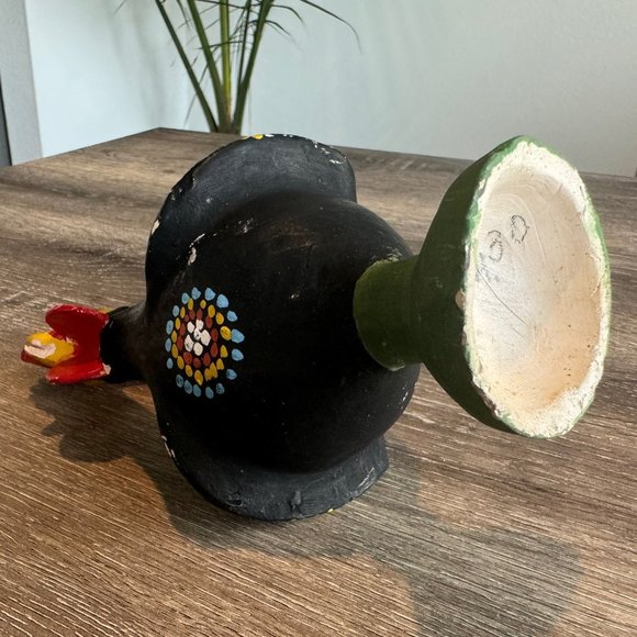 Vintage Portugal Pottery Earthenware Rooster Figurine. - Picture 4 of 8